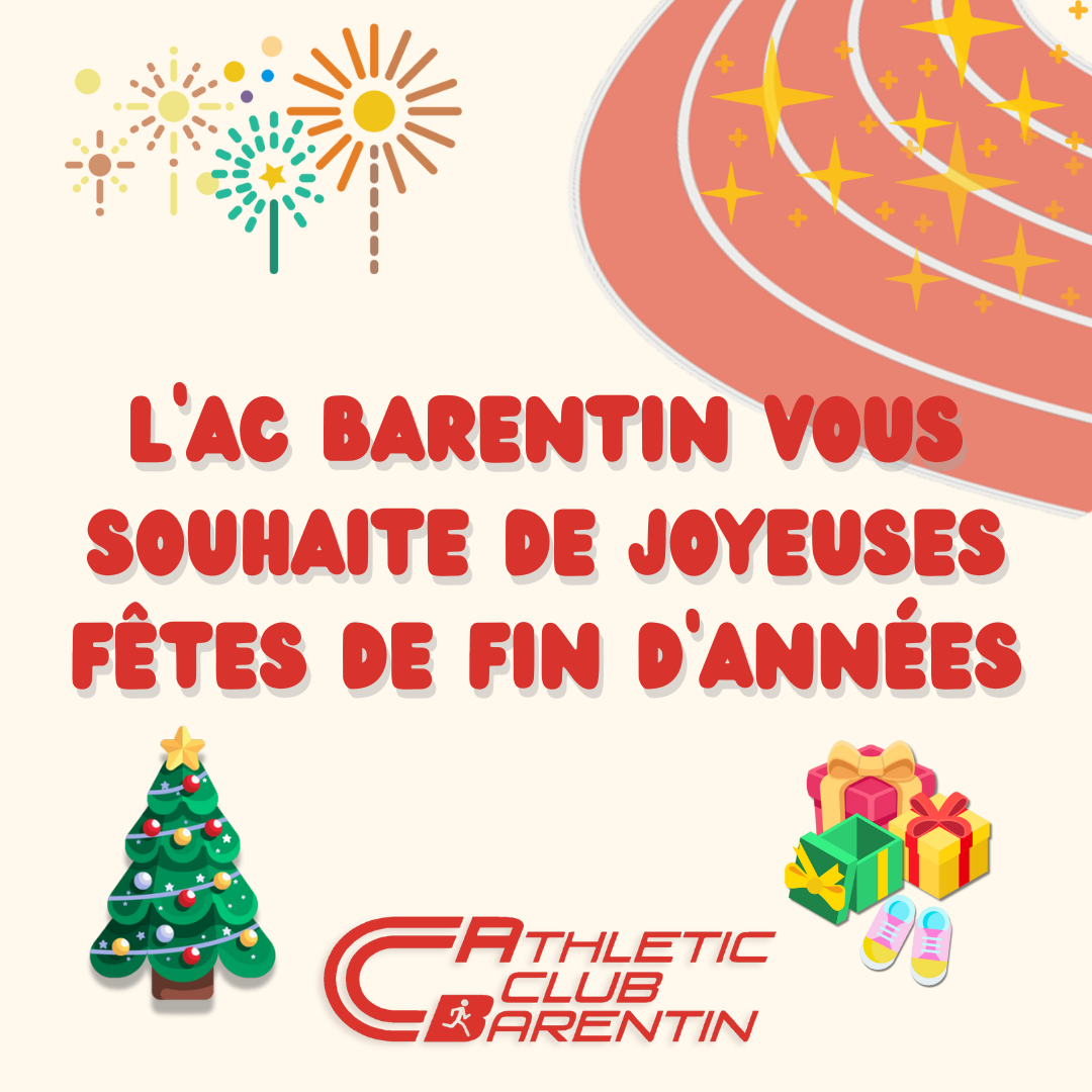 L&rsquo;AC Barentin vous souhaites de Joyeuses Fêtes 🎉