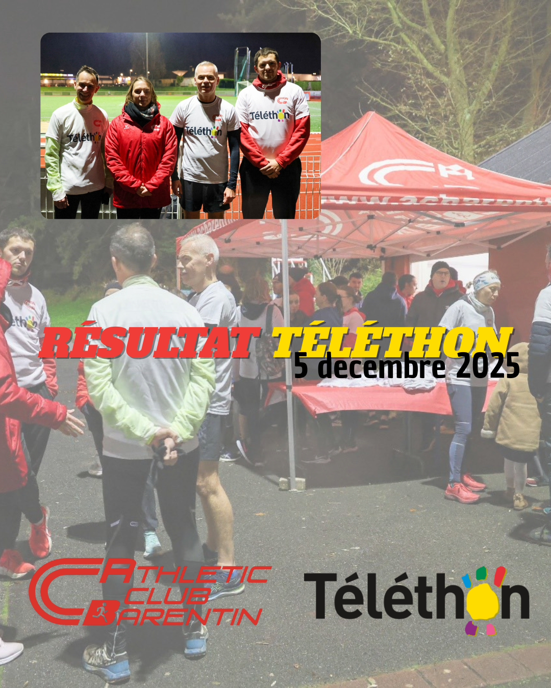 Téléthon : somme récoltée lors de l’évènement 🟡🔴