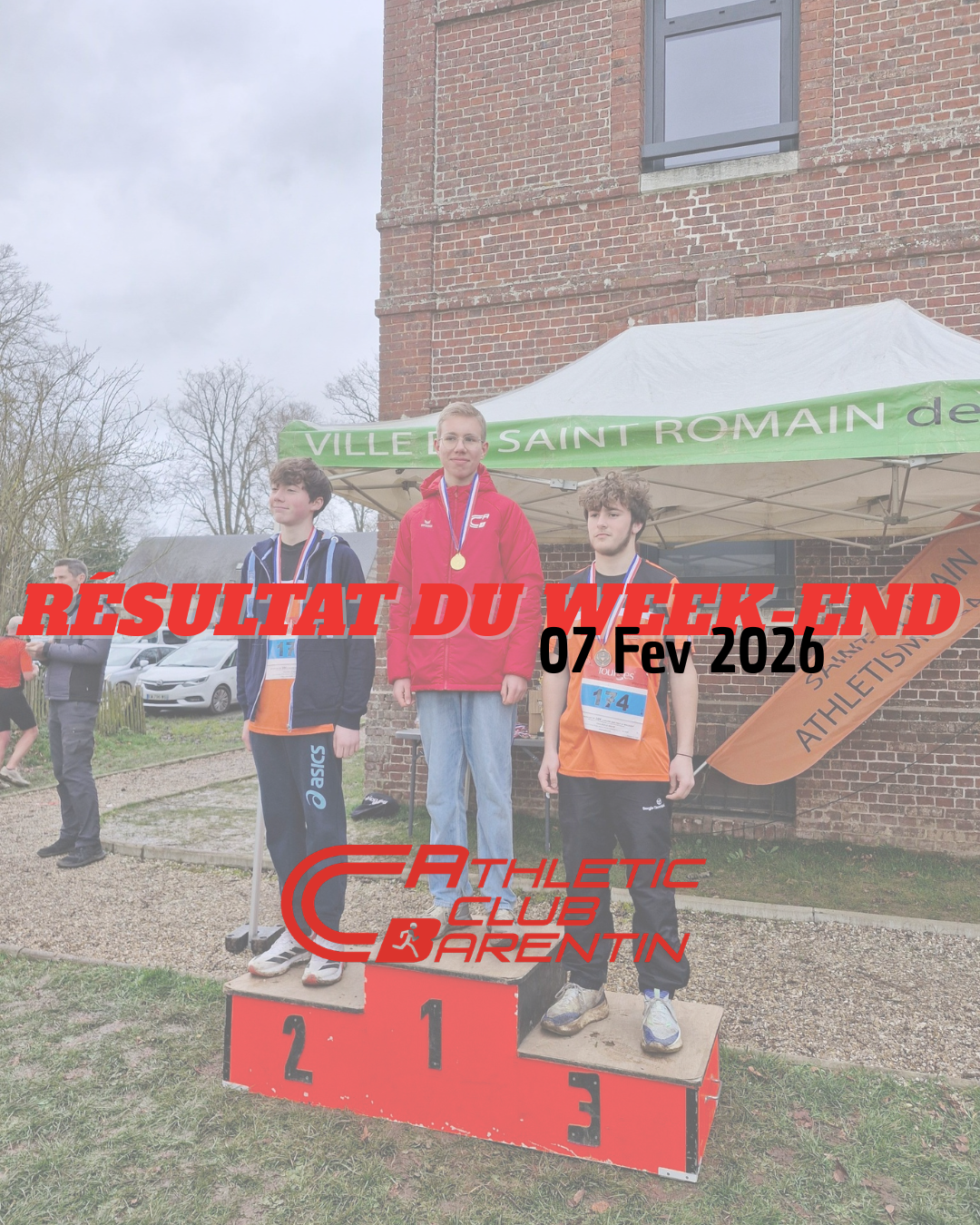 Résultats du week-end 🔴⚪ : Trail urbain de Dieppe et cross