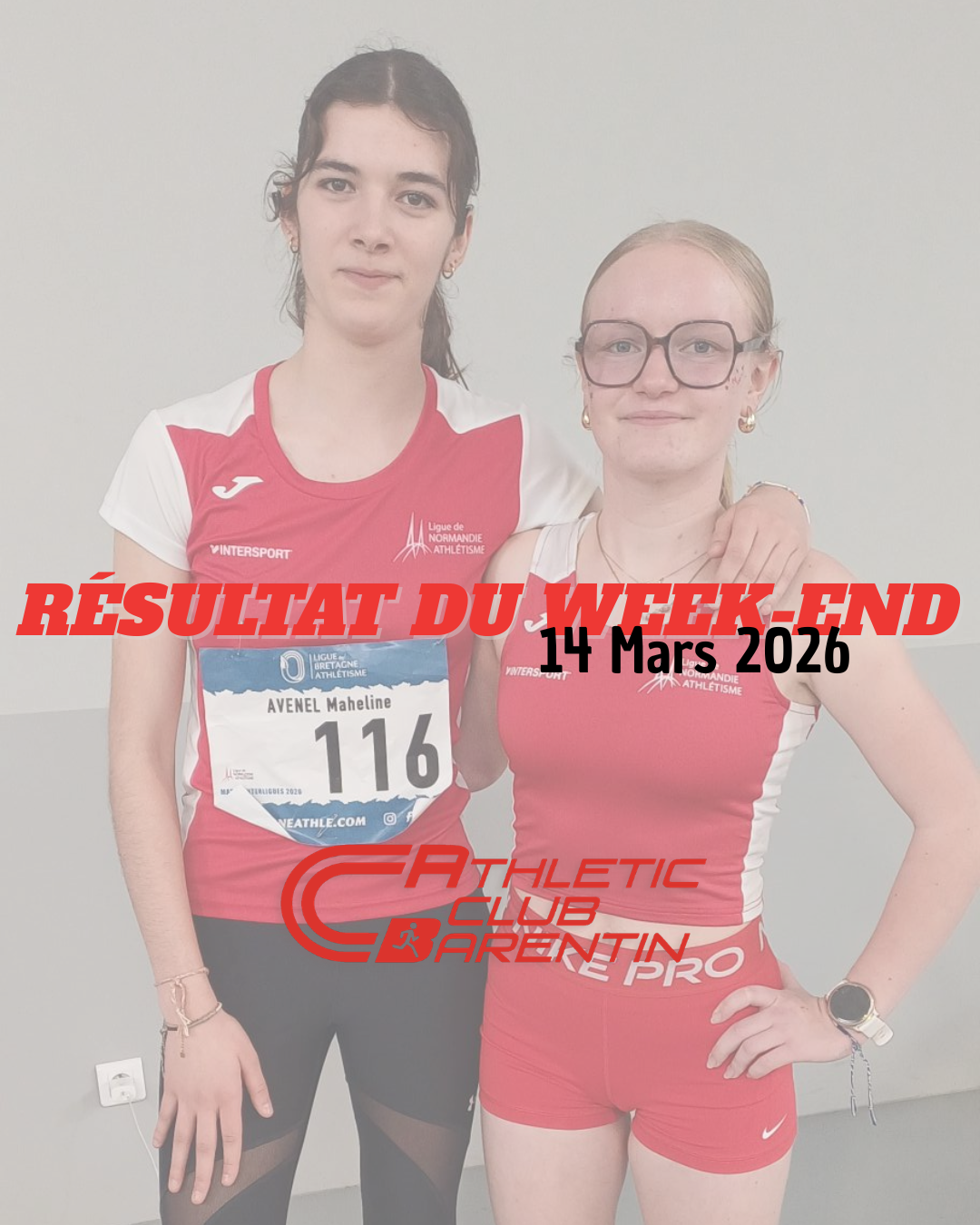 Résultat du week-end : Régionaux benjamins et Interligue minimes 14/03/2026 🔴⚪