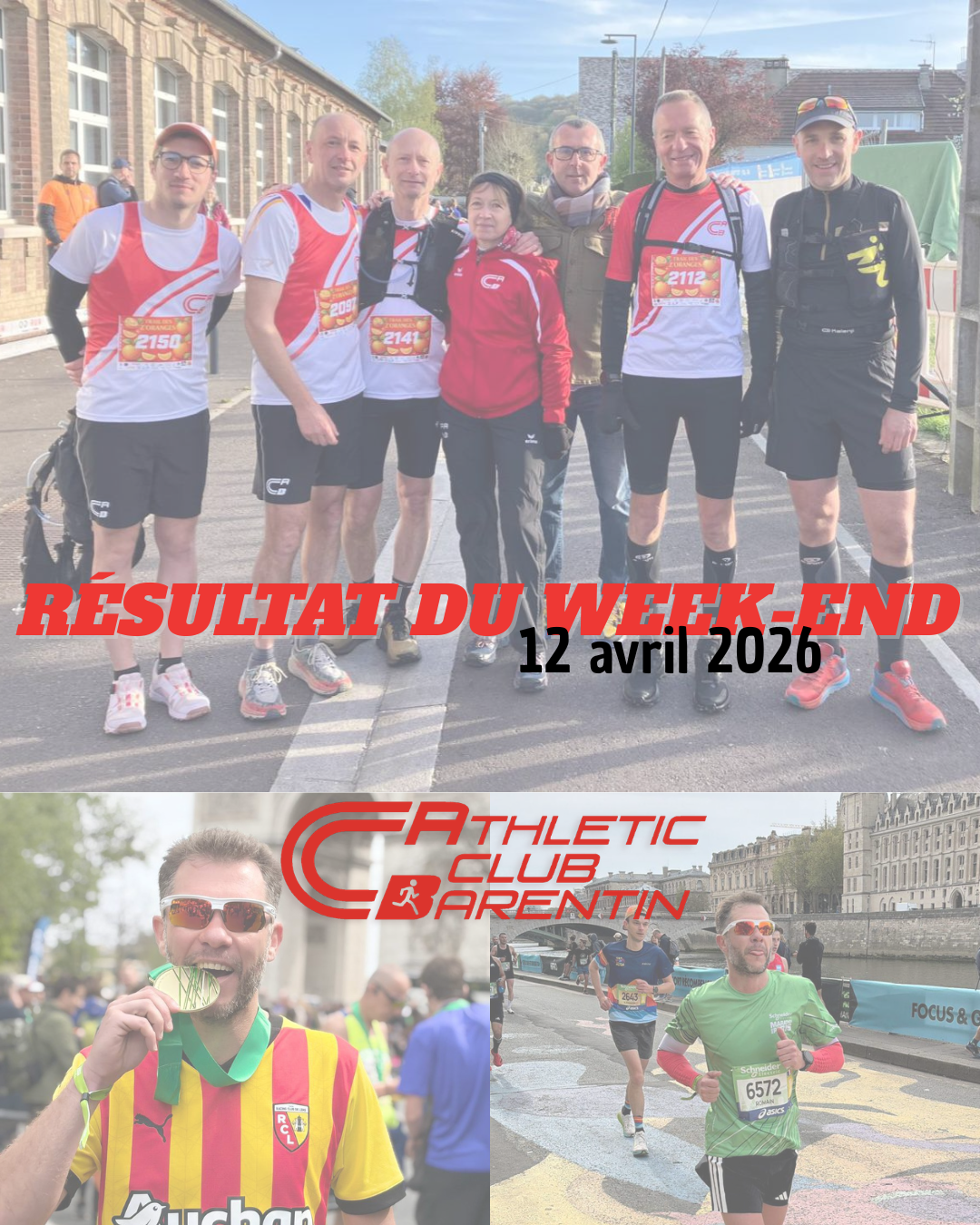 Résultat du week-end : courses Hors stade 12 avril 2026 🔴⚪