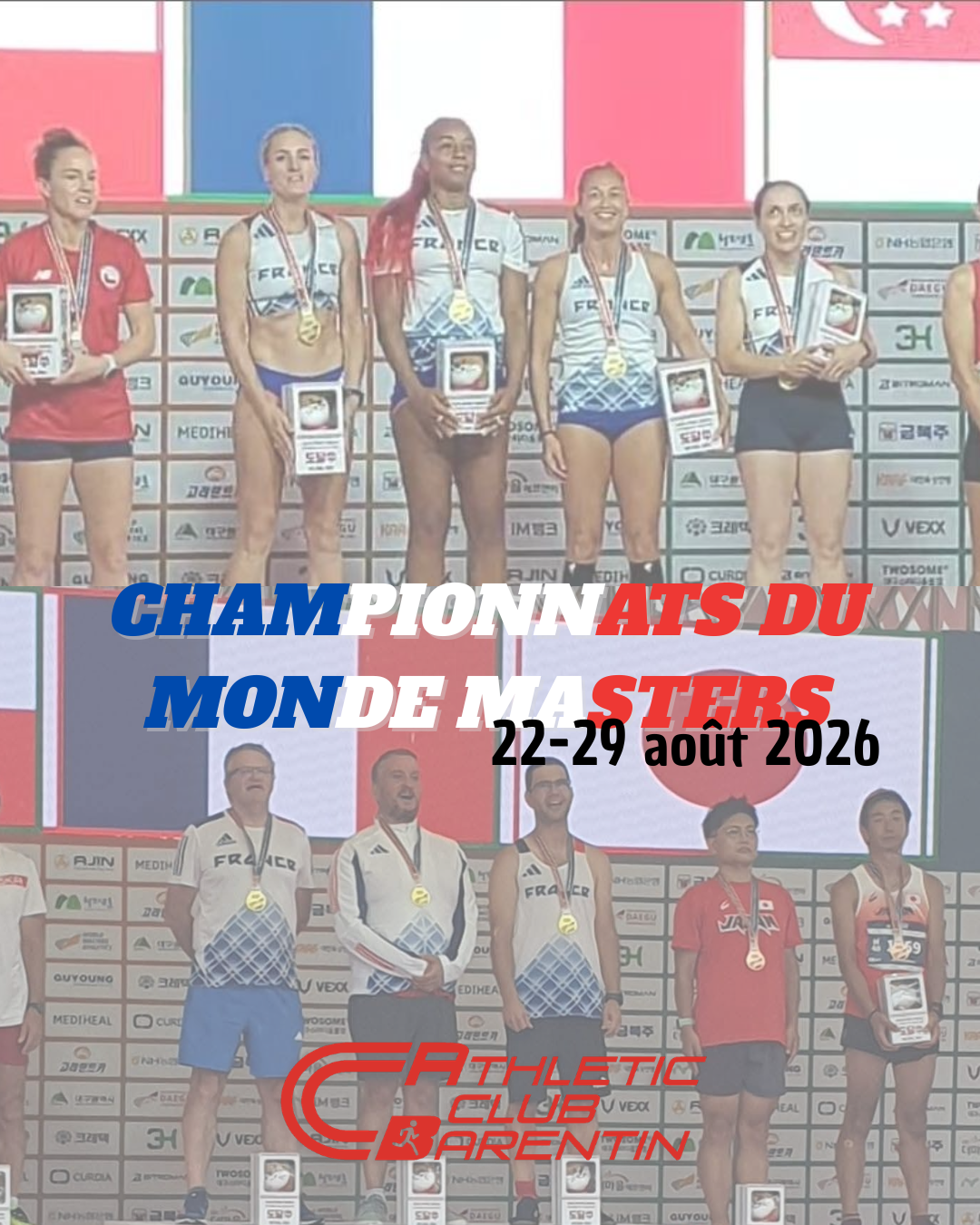 Résultats Championnats du Monde Masters Daegu 2026